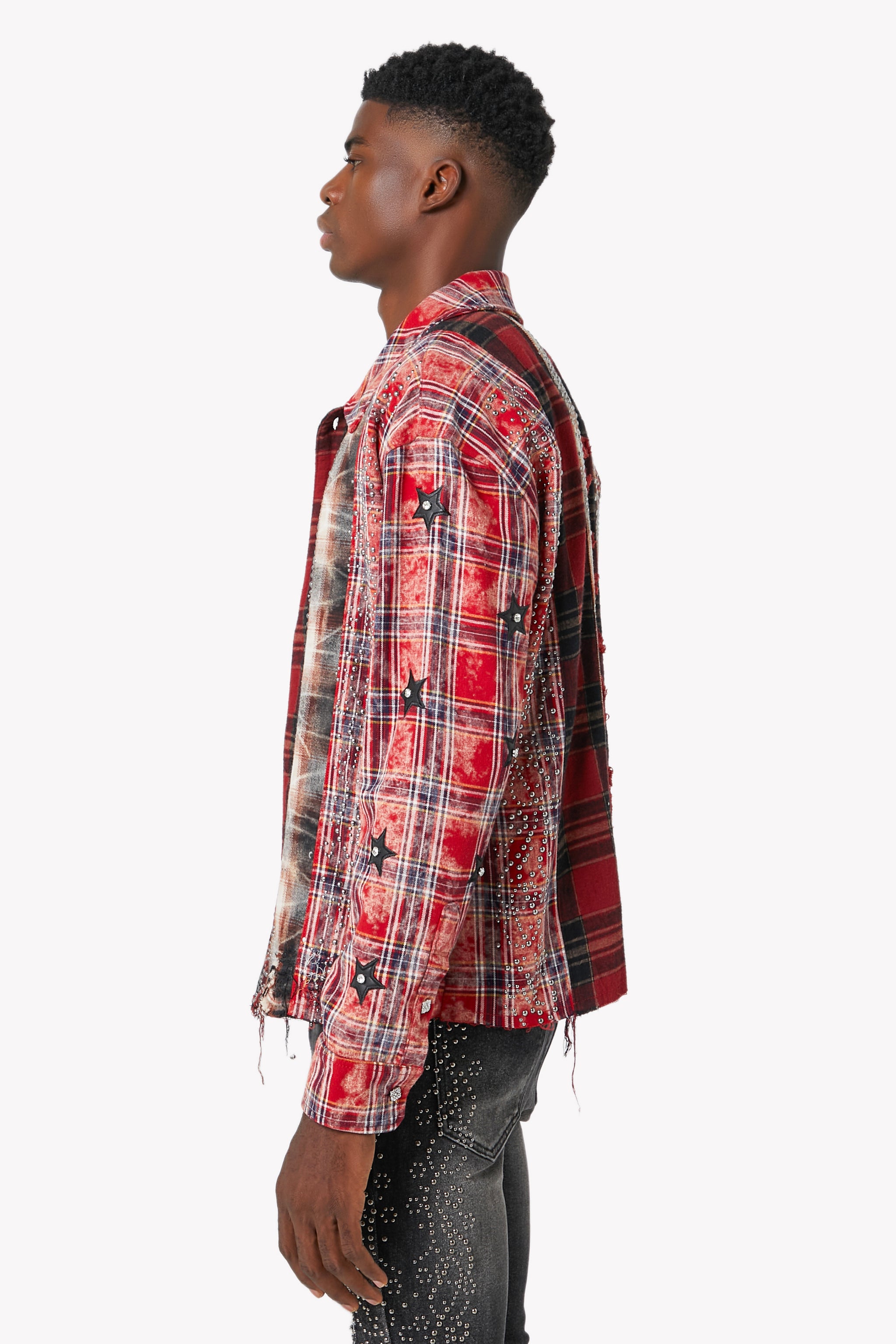Blood Red Patch Flannel