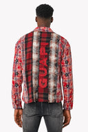 Blood Red Patch Flannel