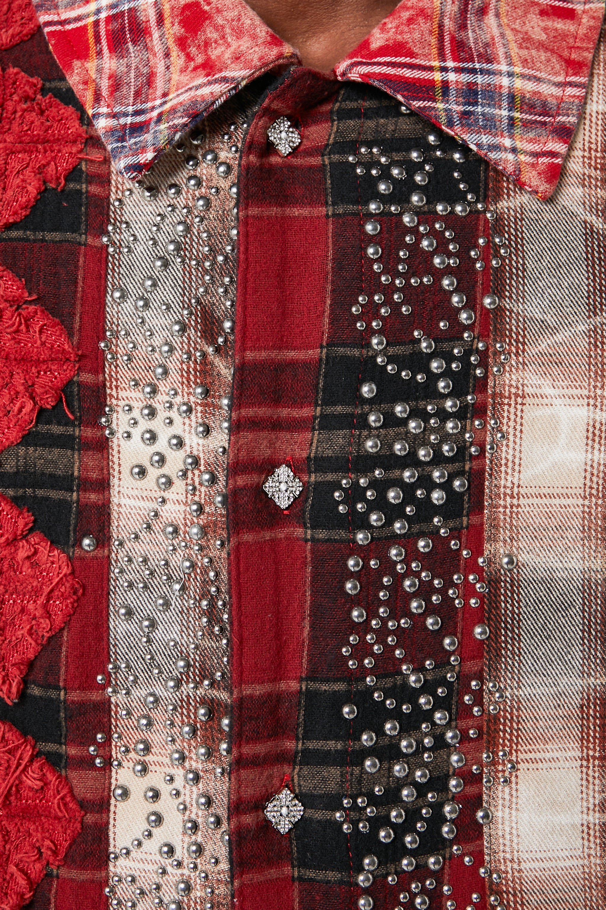 Blood Red Patch Flannel