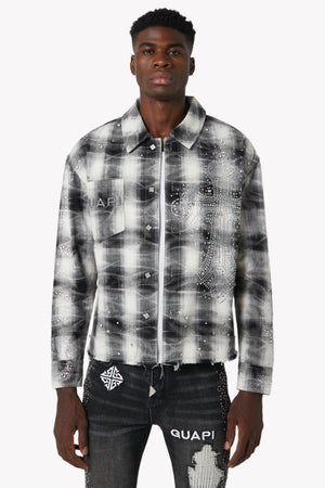 Cloud Grey Cross Flannel