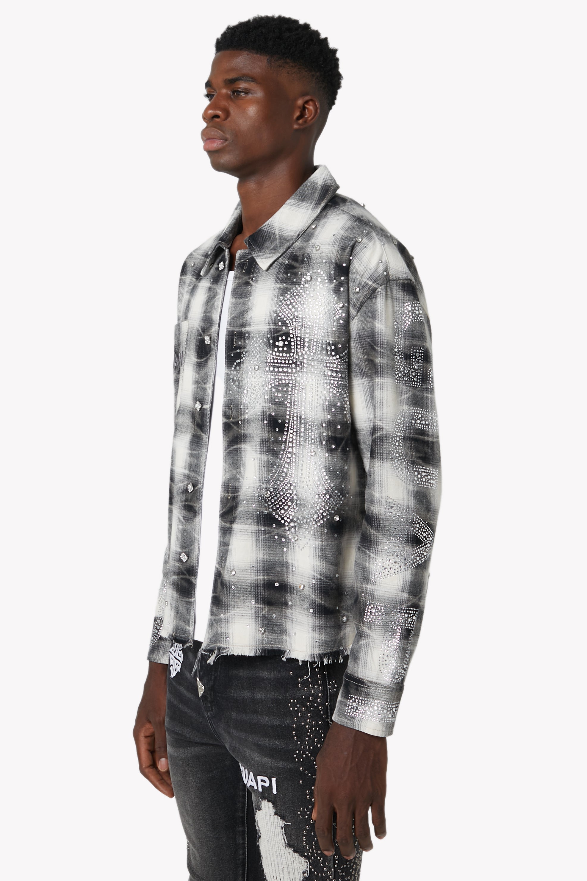 Cloud Grey Cross Flannel