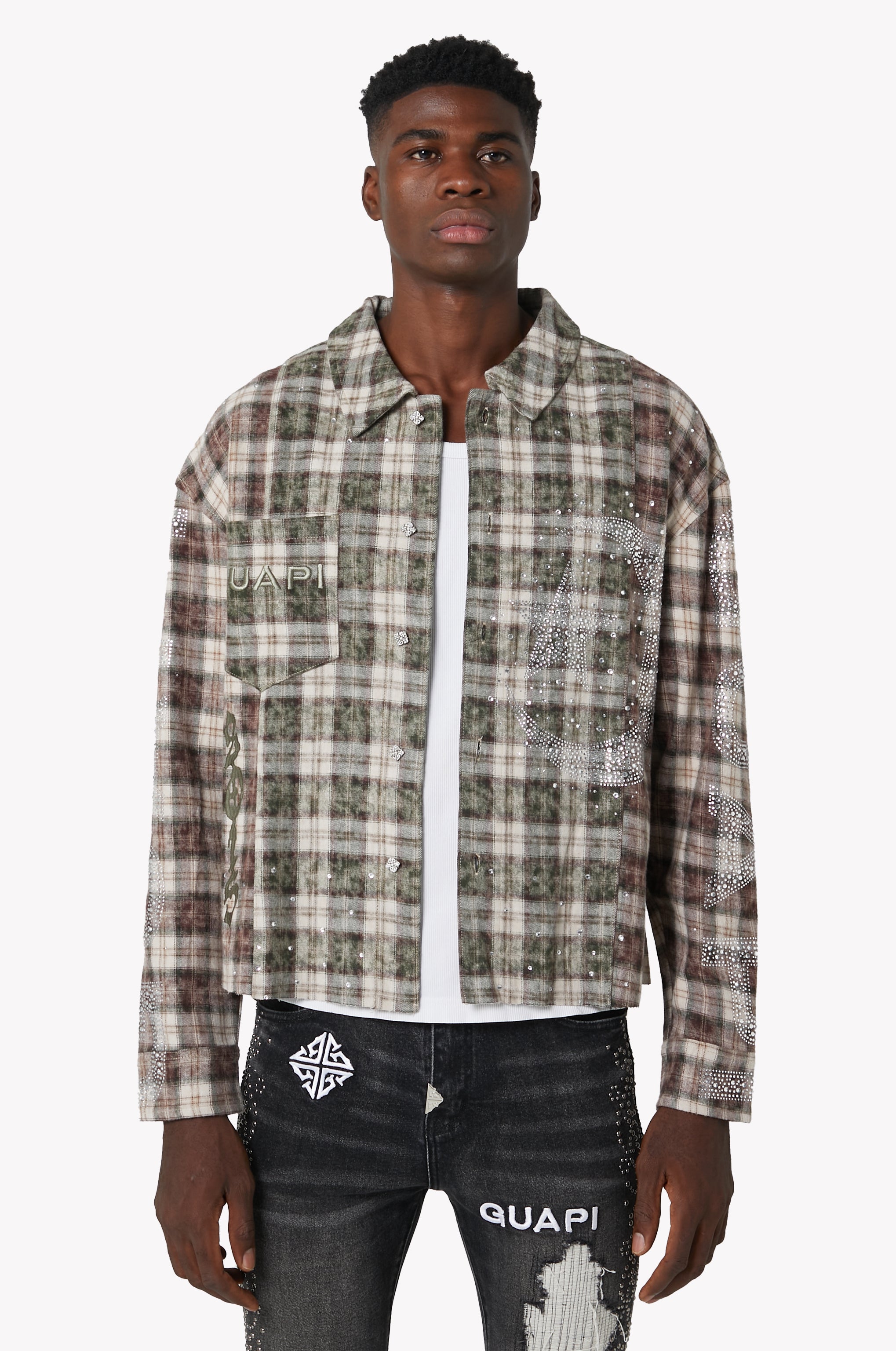 Mocha Crescent Flannel