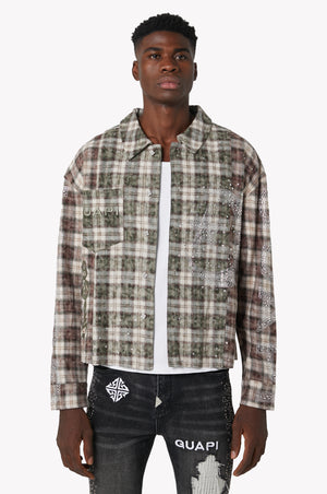 Mocha Crescent Flannel