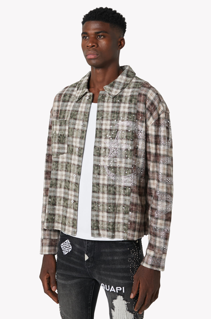 Mocha Crescent Flannel