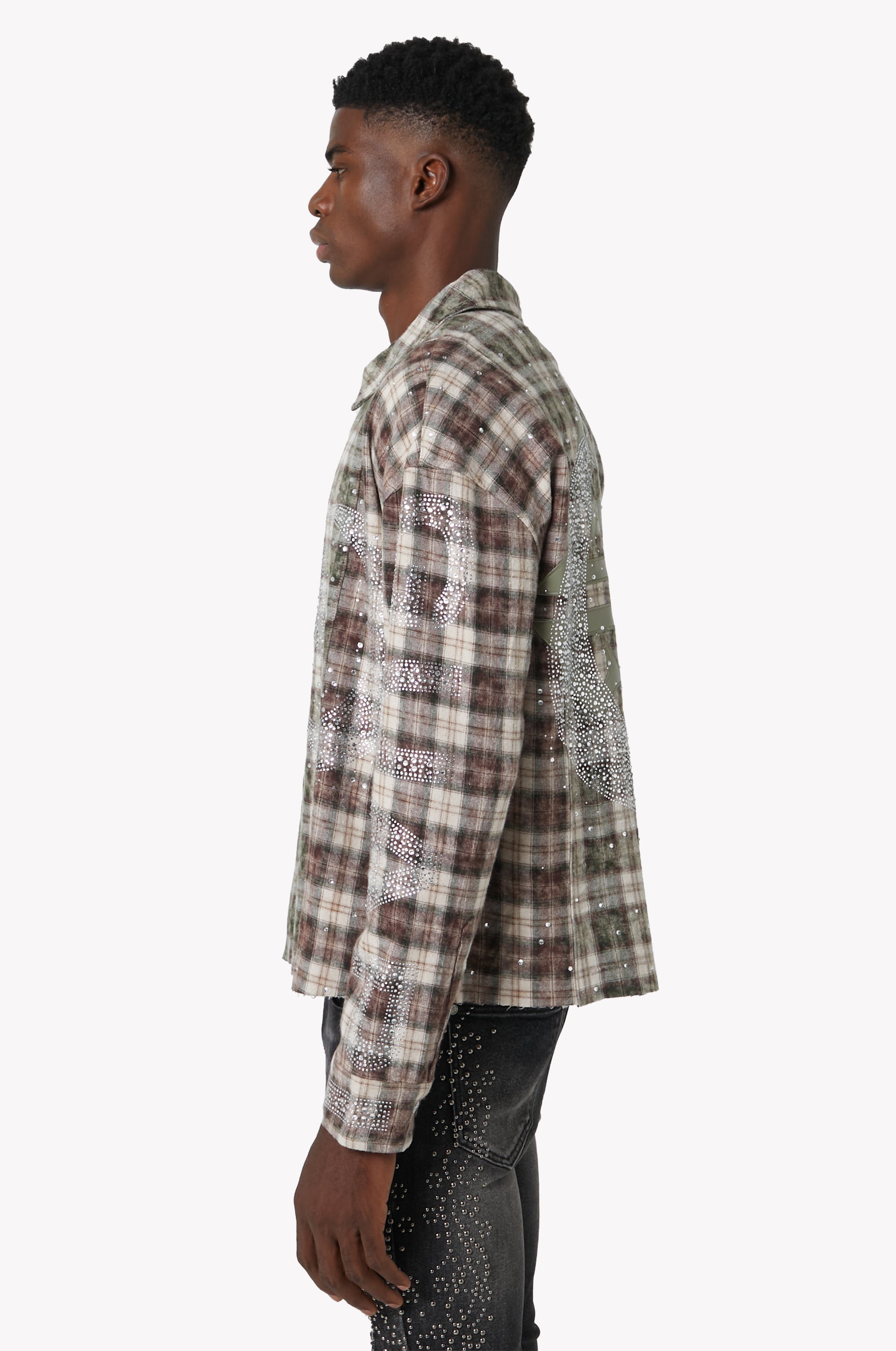 Mocha Crescent Flannel