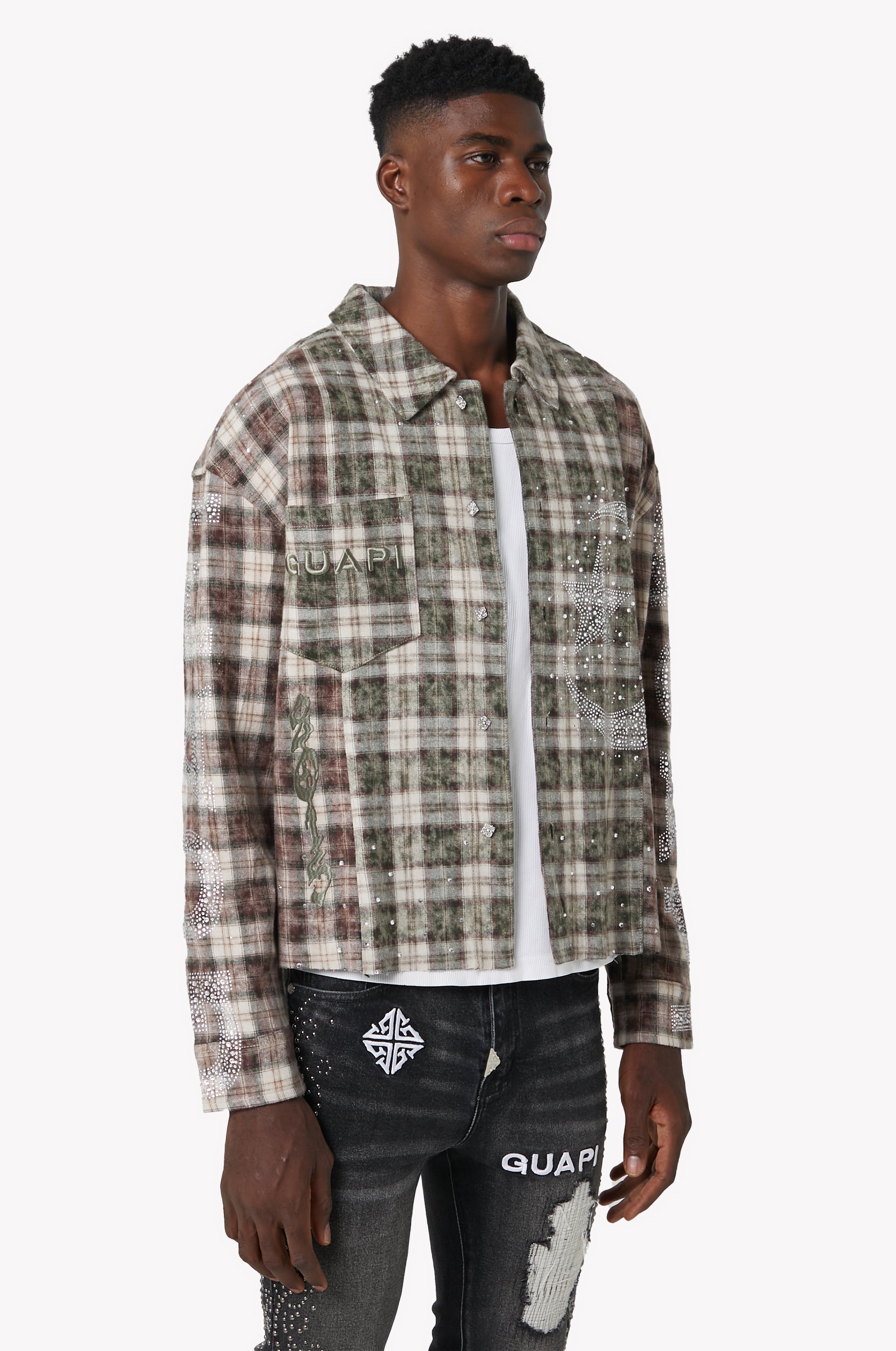 Mocha Crescent Flannel