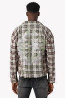 Mocha Crescent Flannel