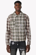 Mocha Crescent Flannel