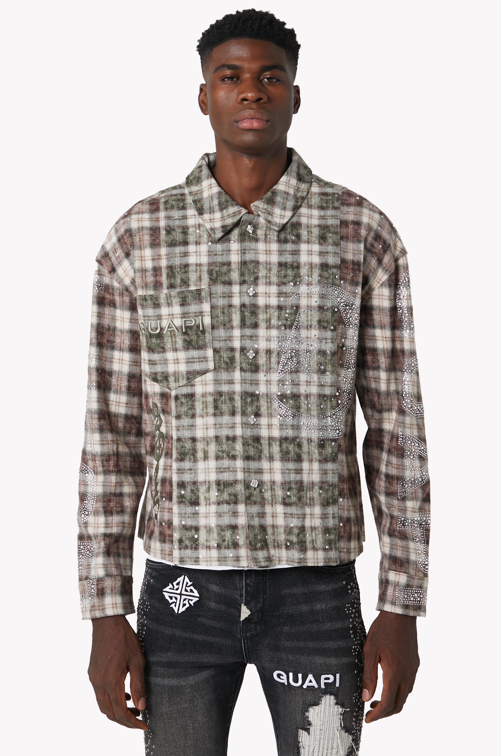 Mocha Crescent Flannel