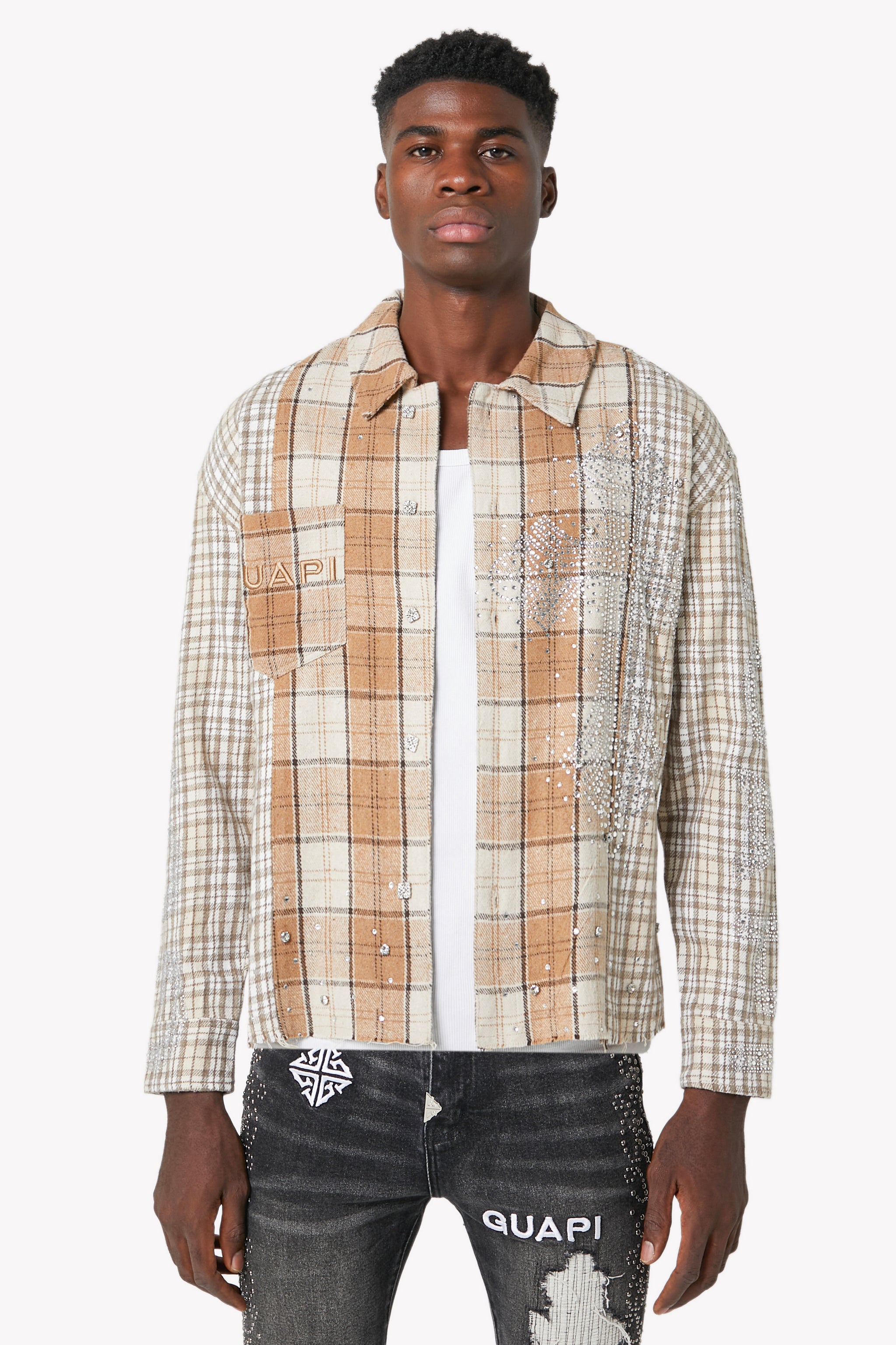Cream Cross Flannel