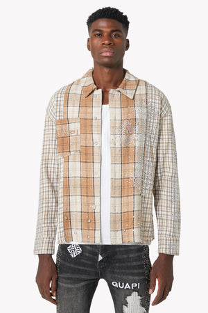 Cream Cross Flannel