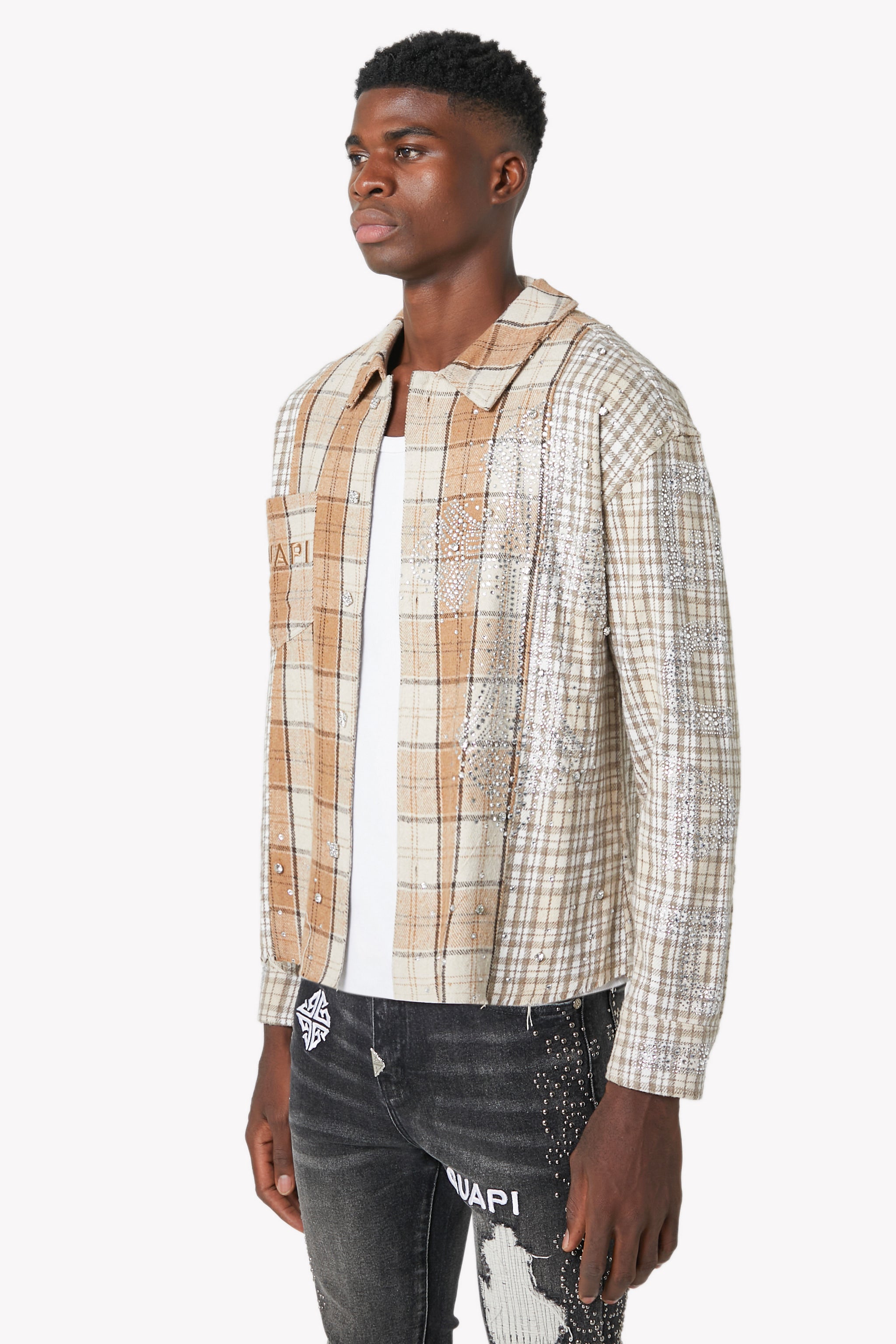 Cream Cross Flannel