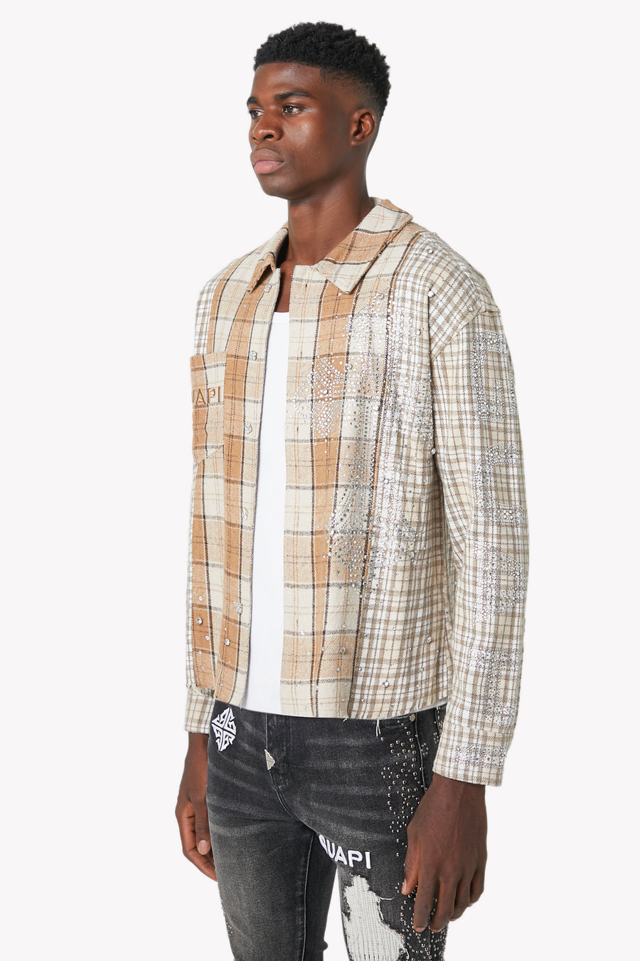 Cream Cross Flannel