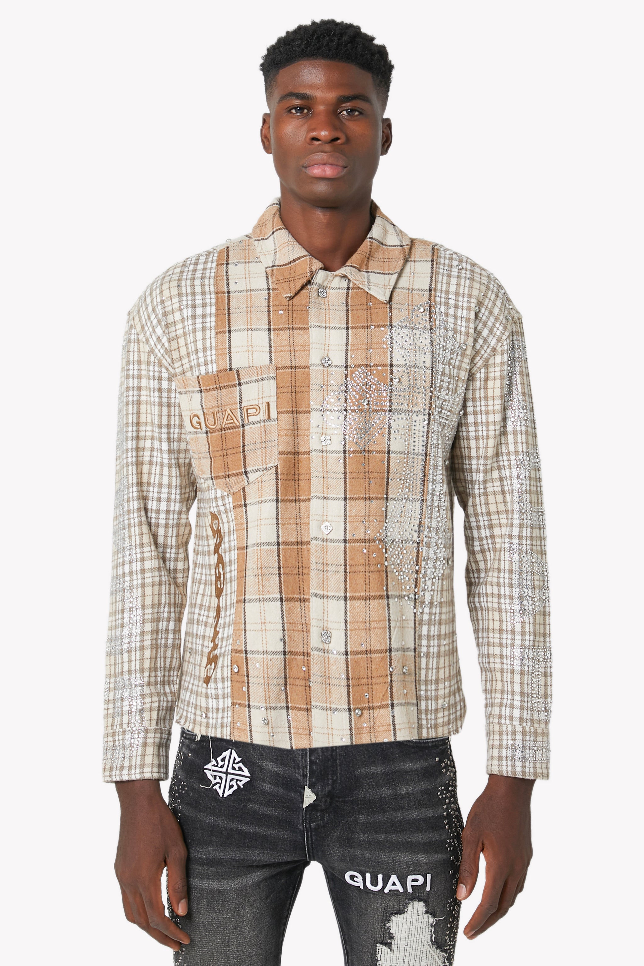 Cream Cross Flannel