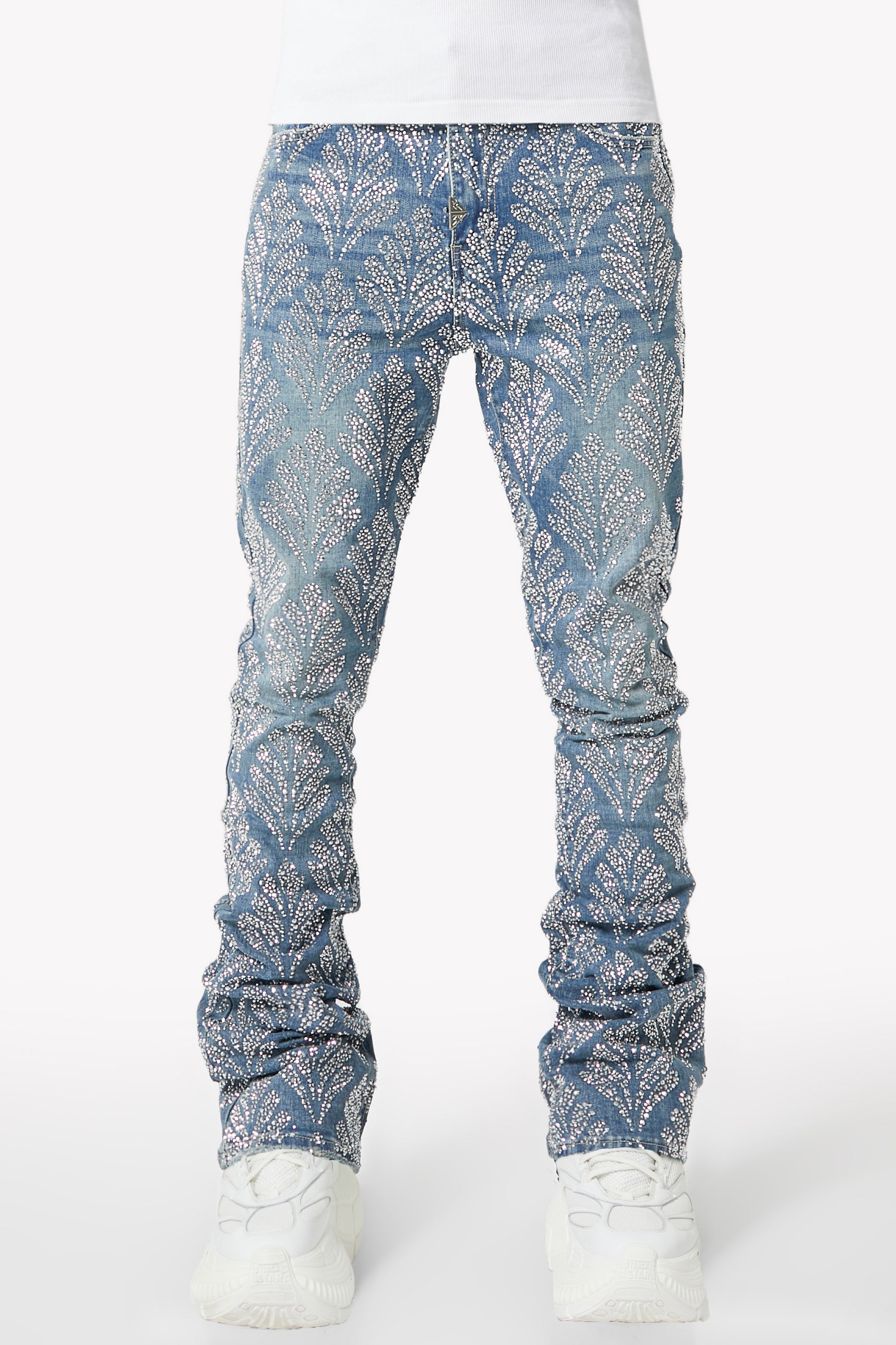 <tc>スチールブルーエンべリッシュデニム</tc>