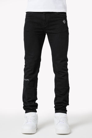 Obsidian Black Basics Regular Denim