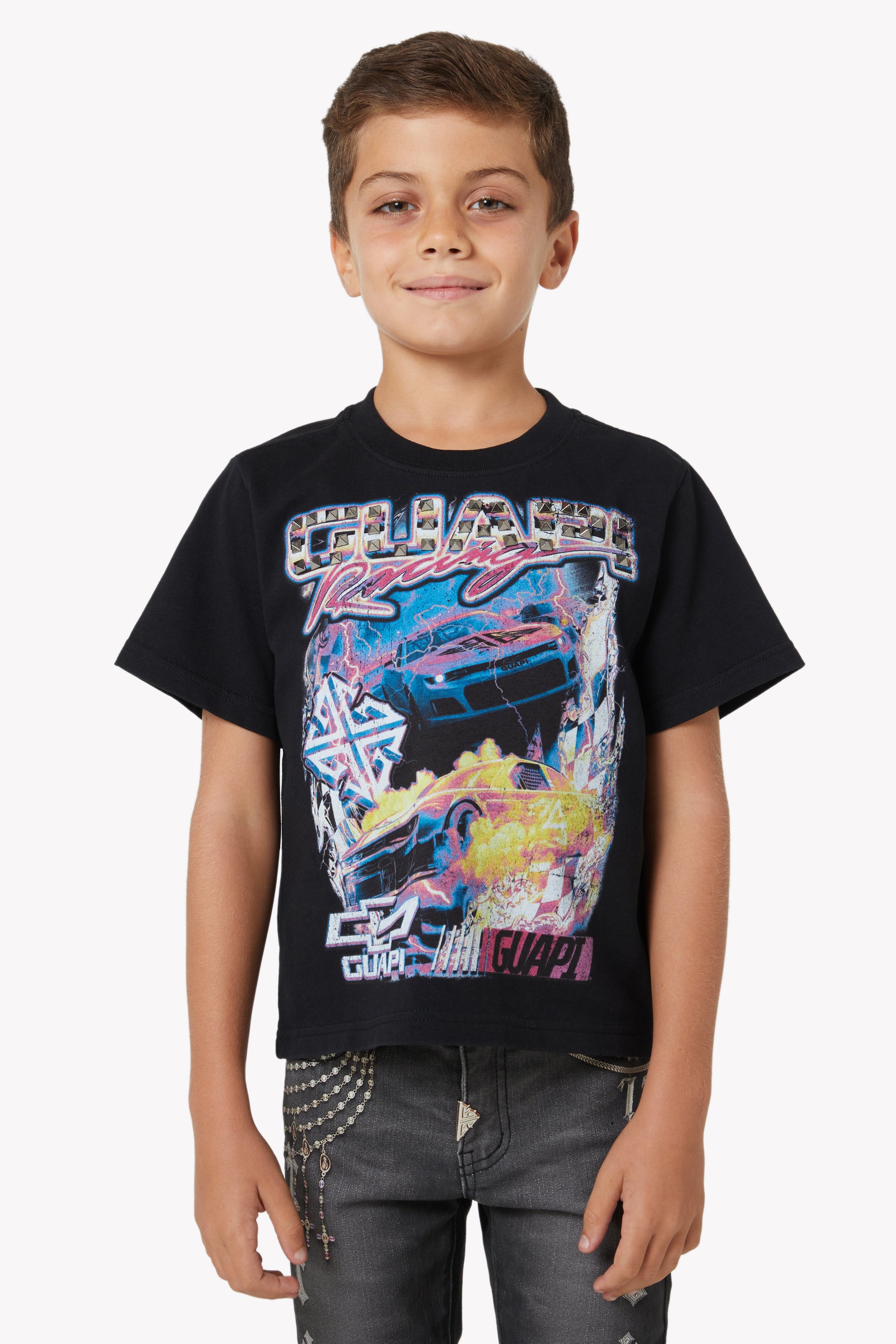Black Nitro Drift Kids Tee