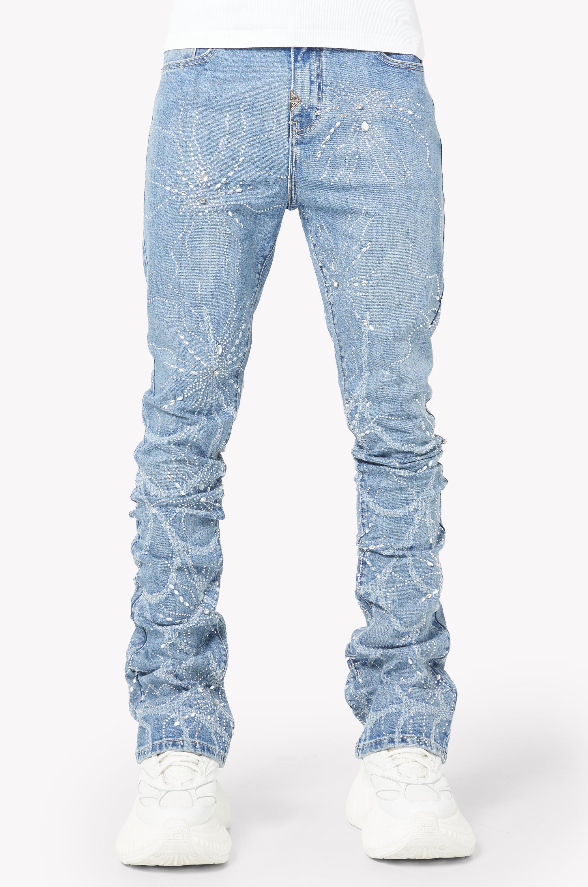 Steel Blue Spider Denim