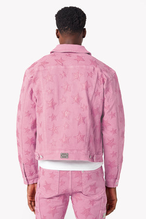 French Rose Stars Denim Jacket V2