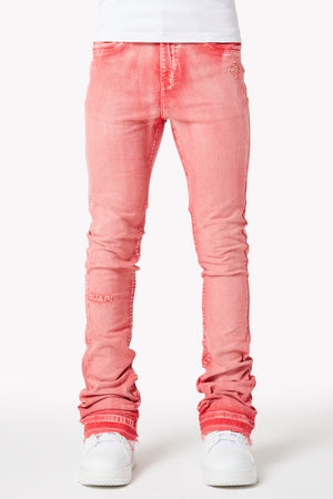 Blood Red Basics Stacked Denim