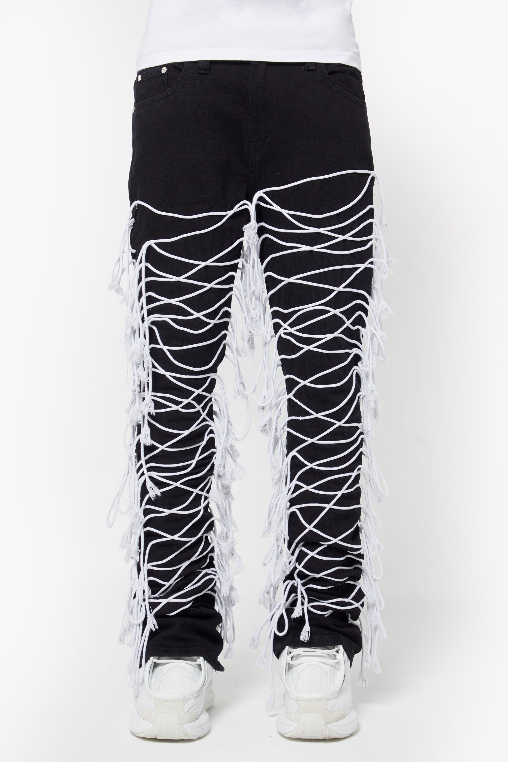 Obsidian Black Laced  Denim