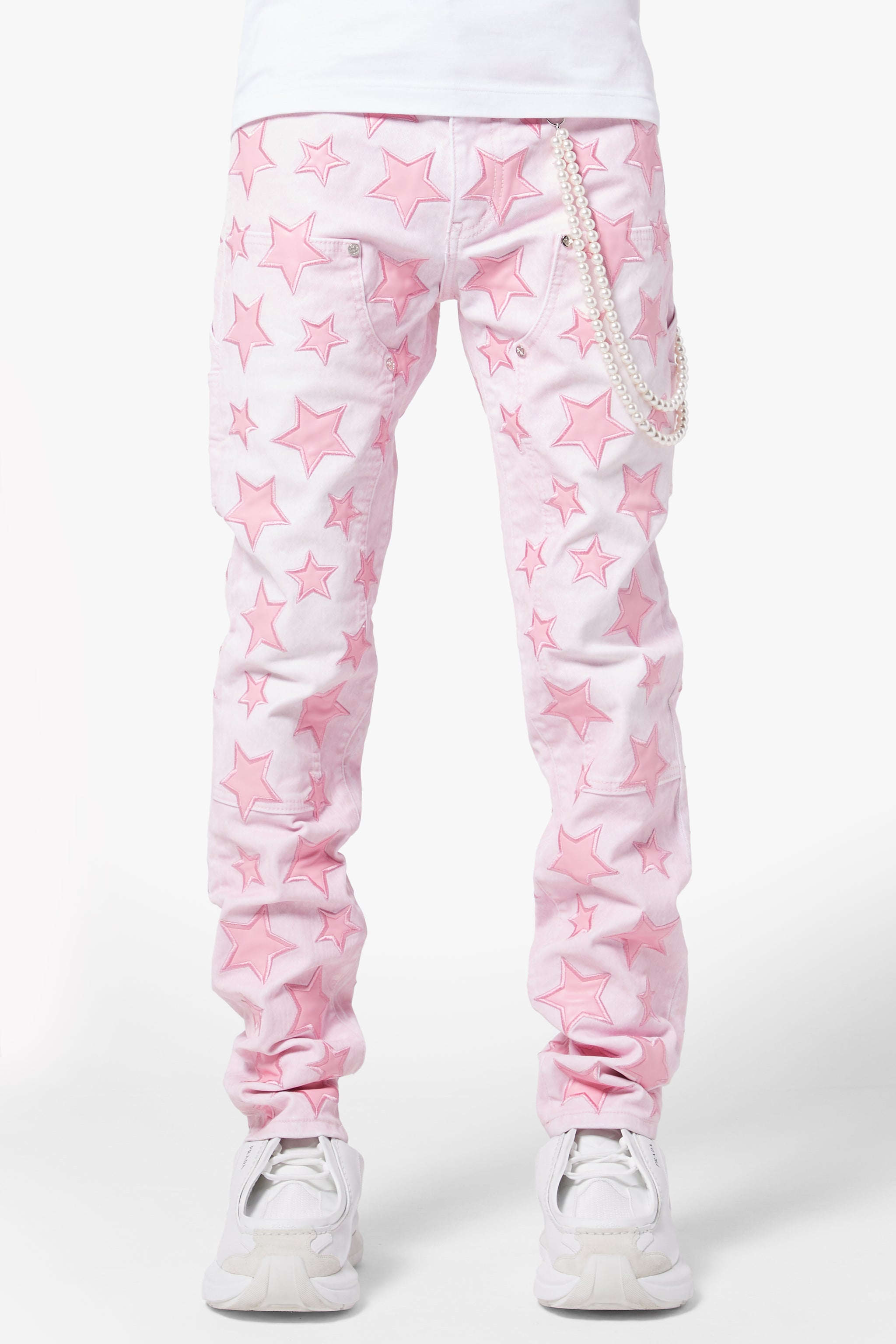 French Rose Stars Regular Denim
