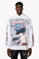White Nitro Drift Hoodie V1