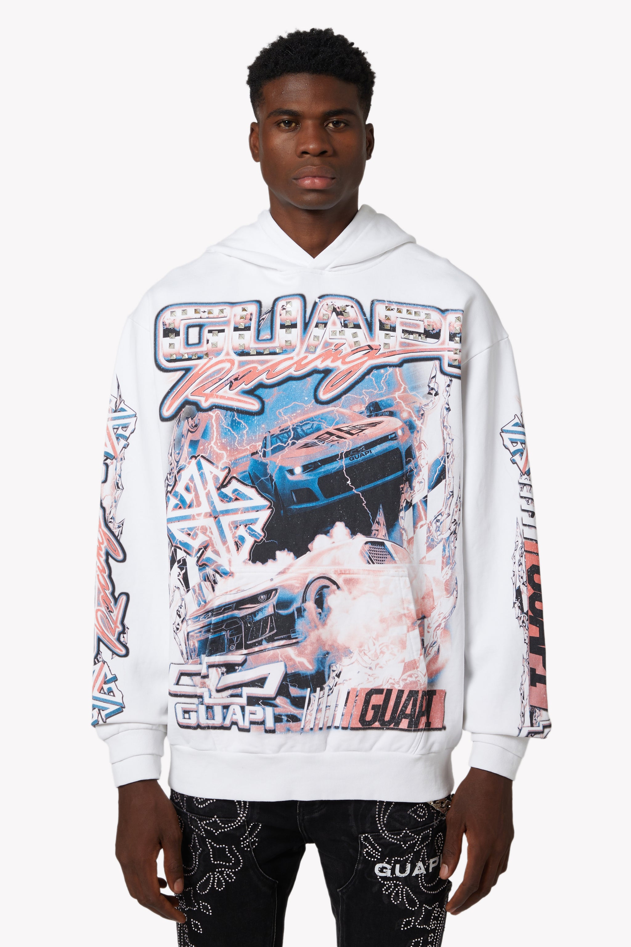 ホワイトニトロドリフトパーカーV1