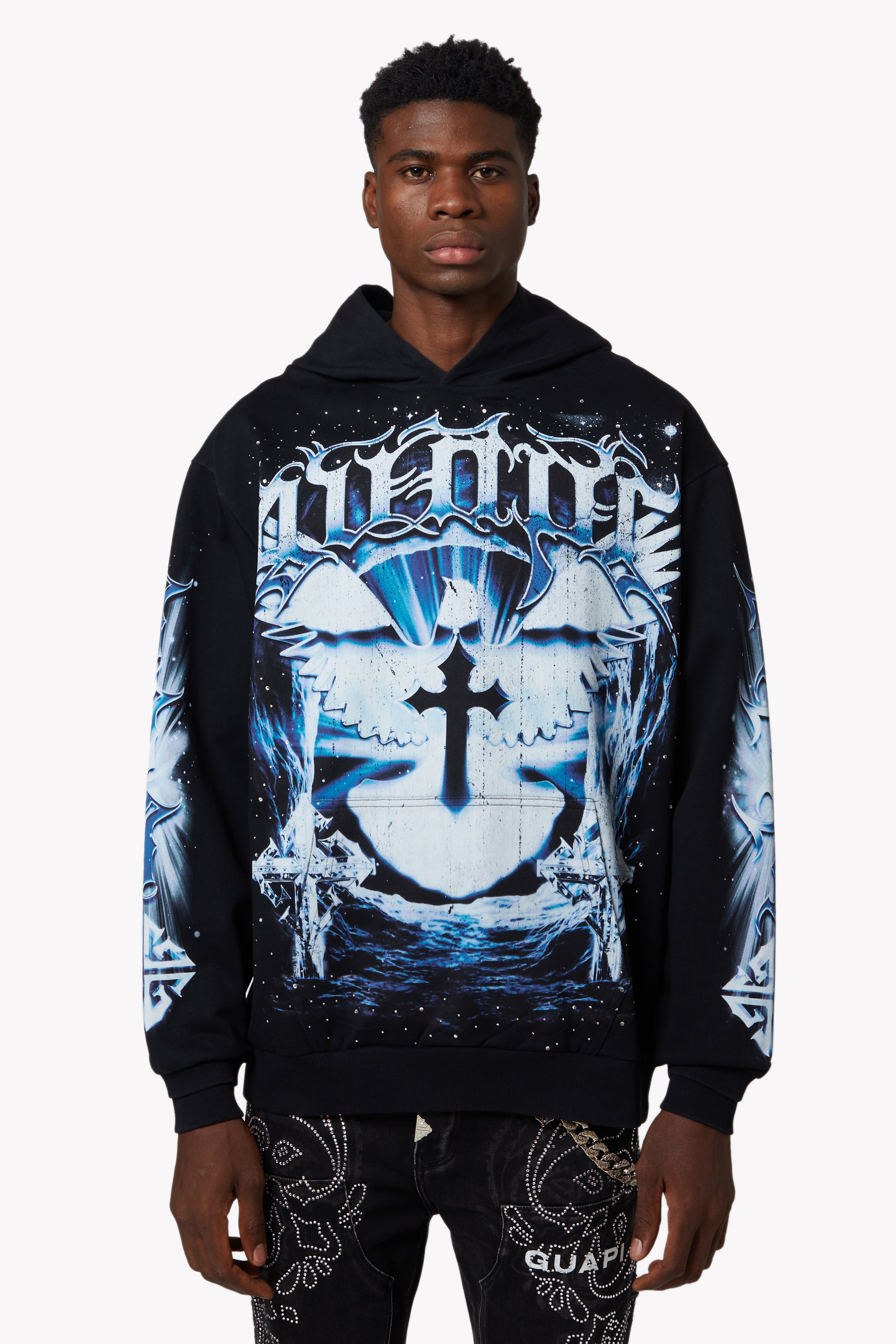 Black Heavens Vault Hoodie V1 – GUAPI CLOTHING FZ-LLC