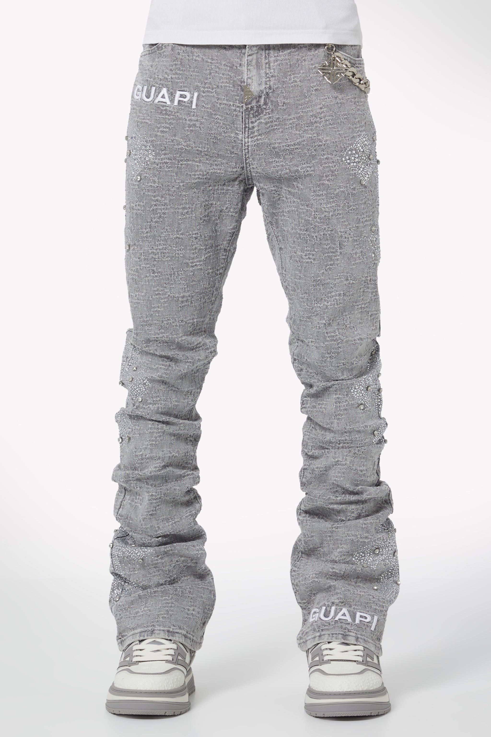 <tc>スモークグレーダメージクロスデニム</tc>