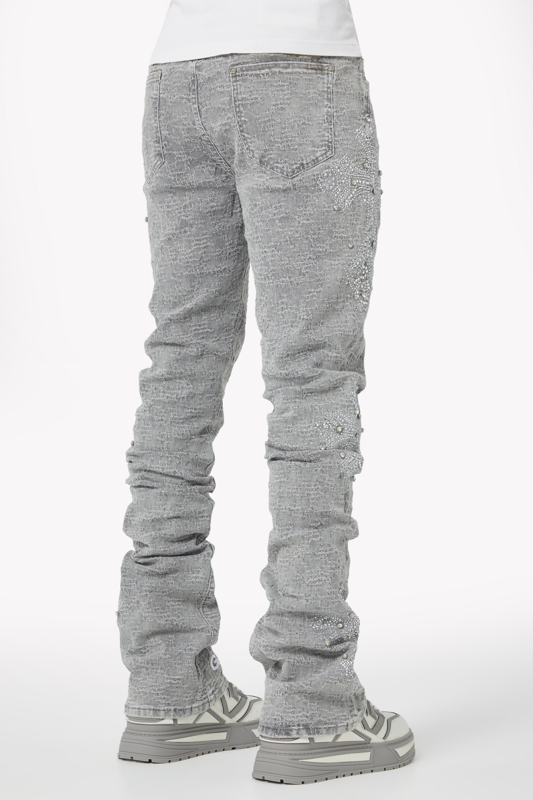 <tc>スモークグレーダメージクロスデニム</tc>