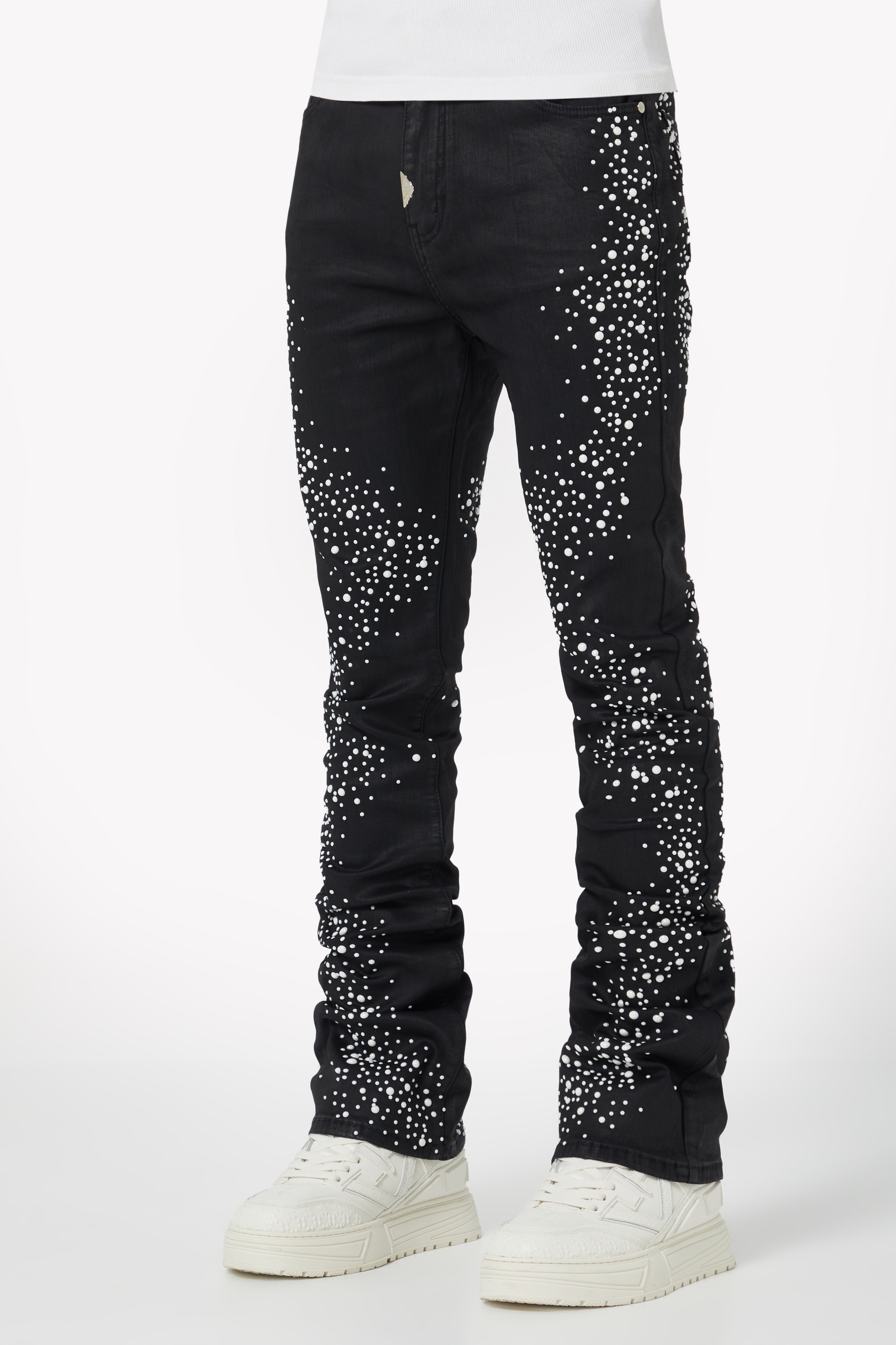 Obsidian Black Pearls Denim – GUAPI CLOTHING FZ-LLC Obsidian Black Pearls Denim – GUAPI CLOTHING FZ-LLC