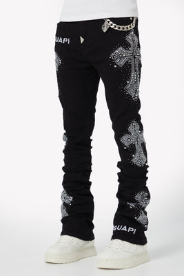 新品GUAPI OBSDN BLK DISTRESSED RAVER DENIM Guapi Size 34 Obsidian Black Distressed Raver Premium Denim | eBay