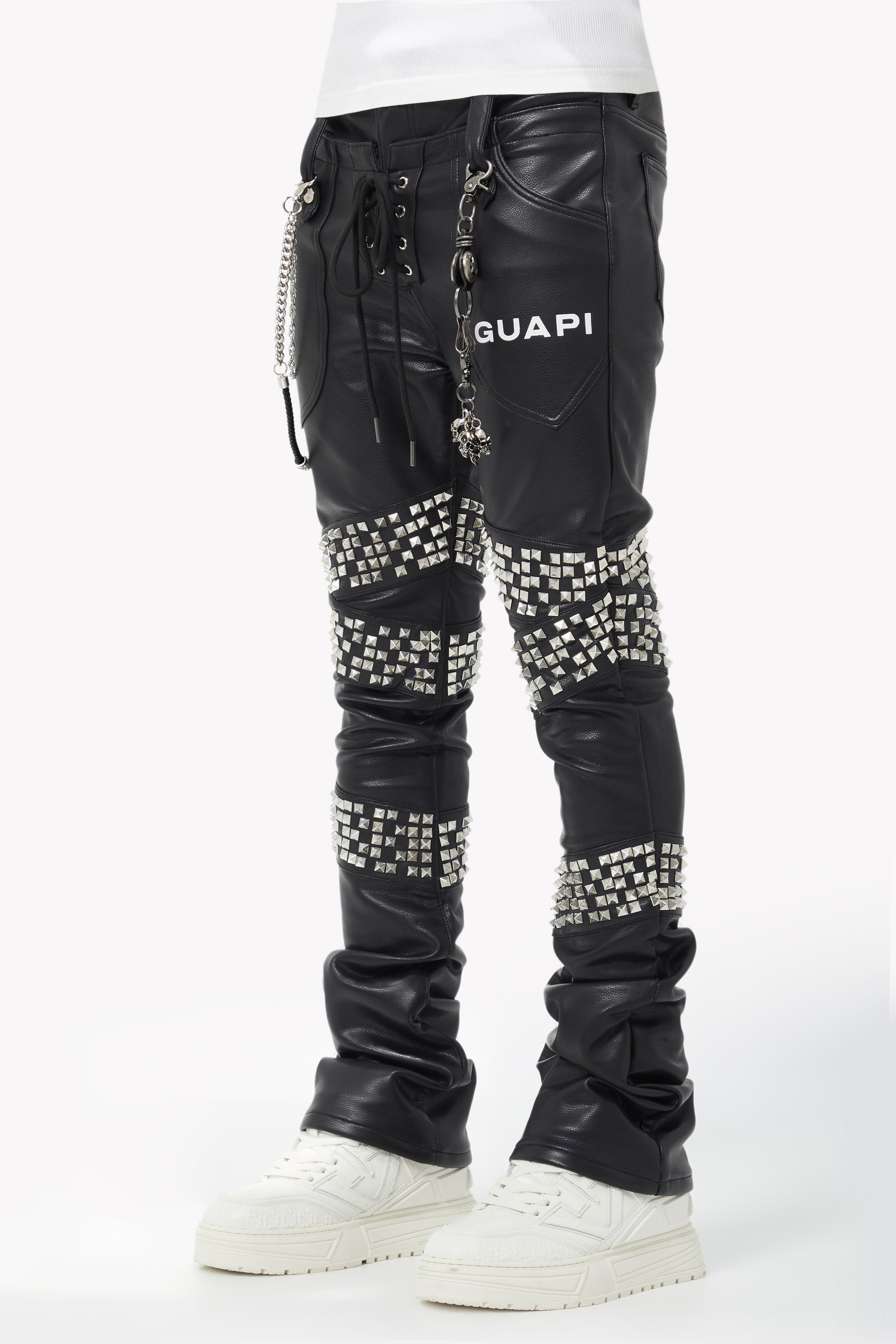 パンツ GUAPI ALL BLACK SUPER STACKED DENIM ALL BLACK SUPER STACKED DENIM -BLACK- | WALKIN STORE WEB SHOP