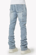 Aqua Blue Steel Plate Carpenter Denim