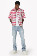 Aqua Blue Steel Plate Carpenter Denim