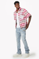 Aqua Blue Steel Plate Carpenter Denim