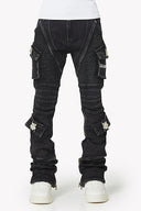 Vintage Black Oblivion Biker Denim