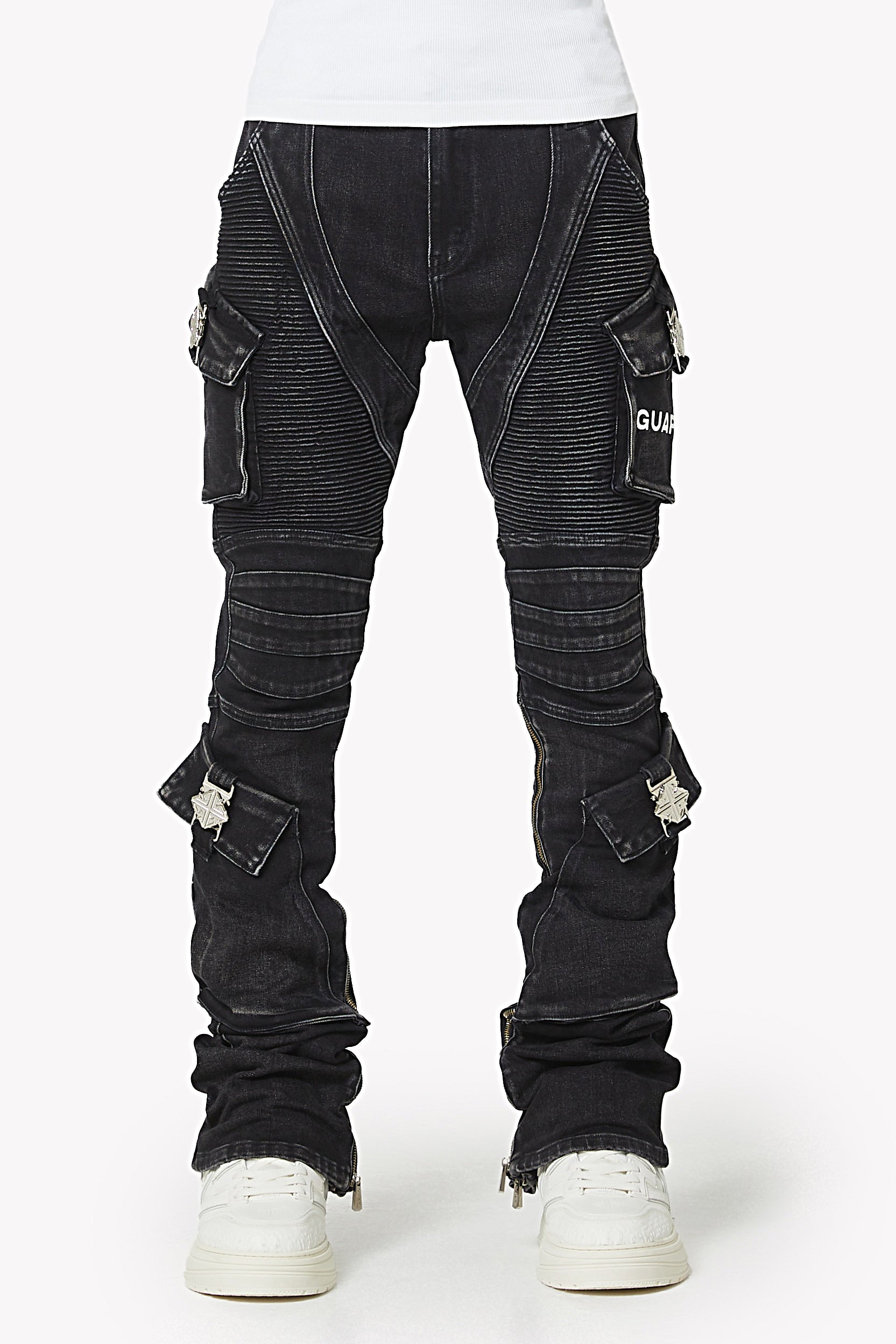 Vintage Black Oblivion Biker Denim