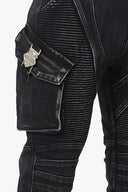 Vintage Black Oblivion Biker Denim