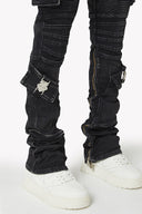 Vintage Black Oblivion Biker Denim