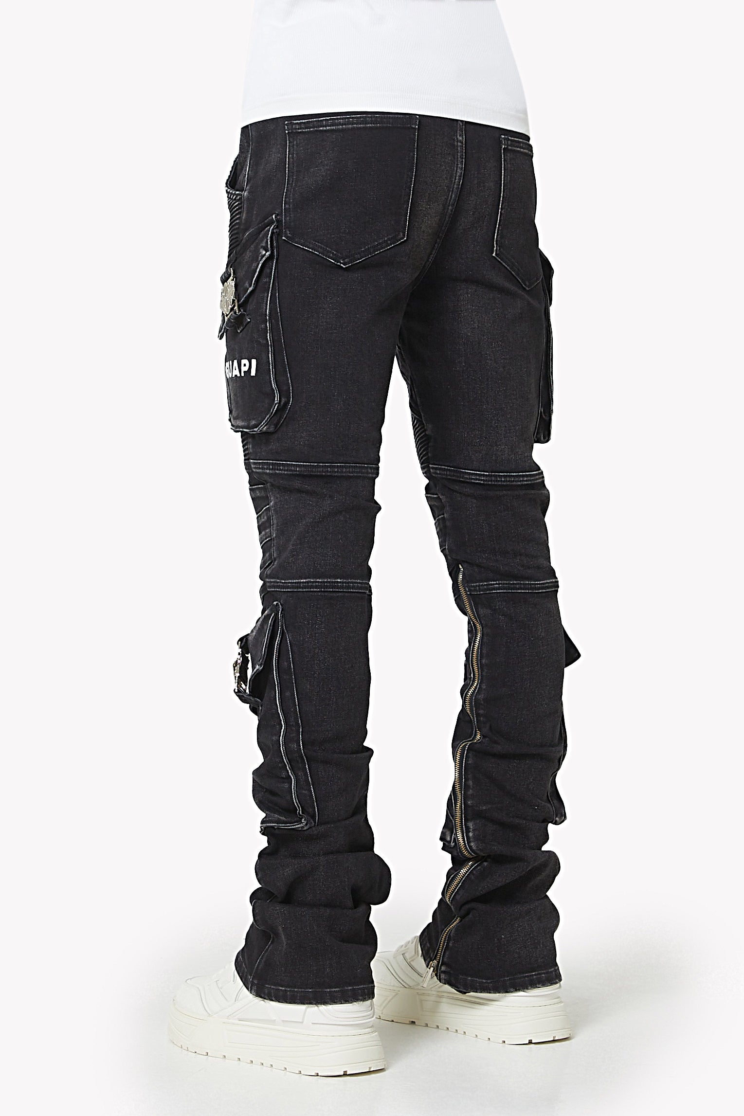 Vintage Black Oblivion Biker Denim