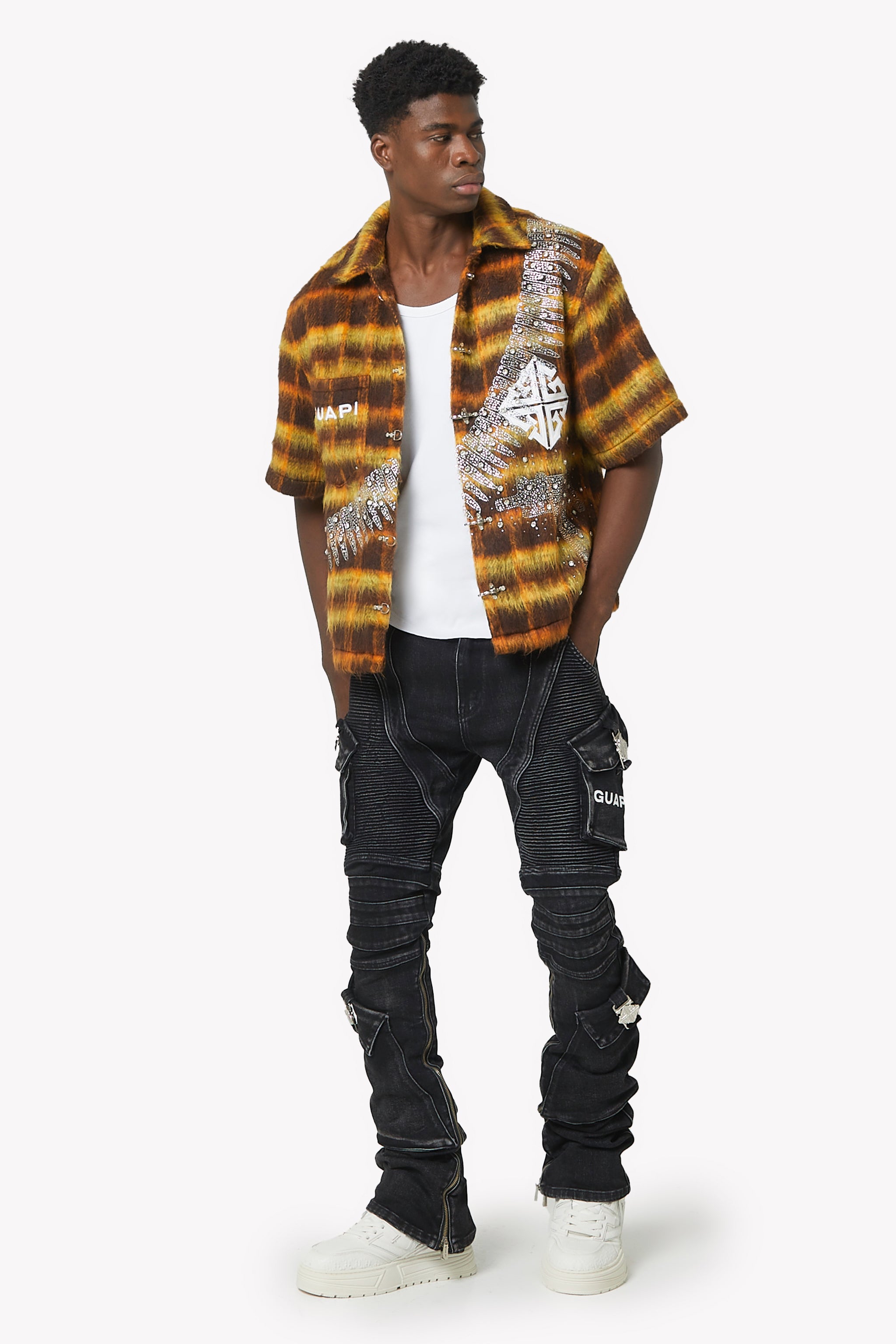 Vintage Black Oblivion Biker Denim – GUAPI CLOTHING FZ-LLC