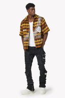 Vintage Black Oblivion Biker Denim