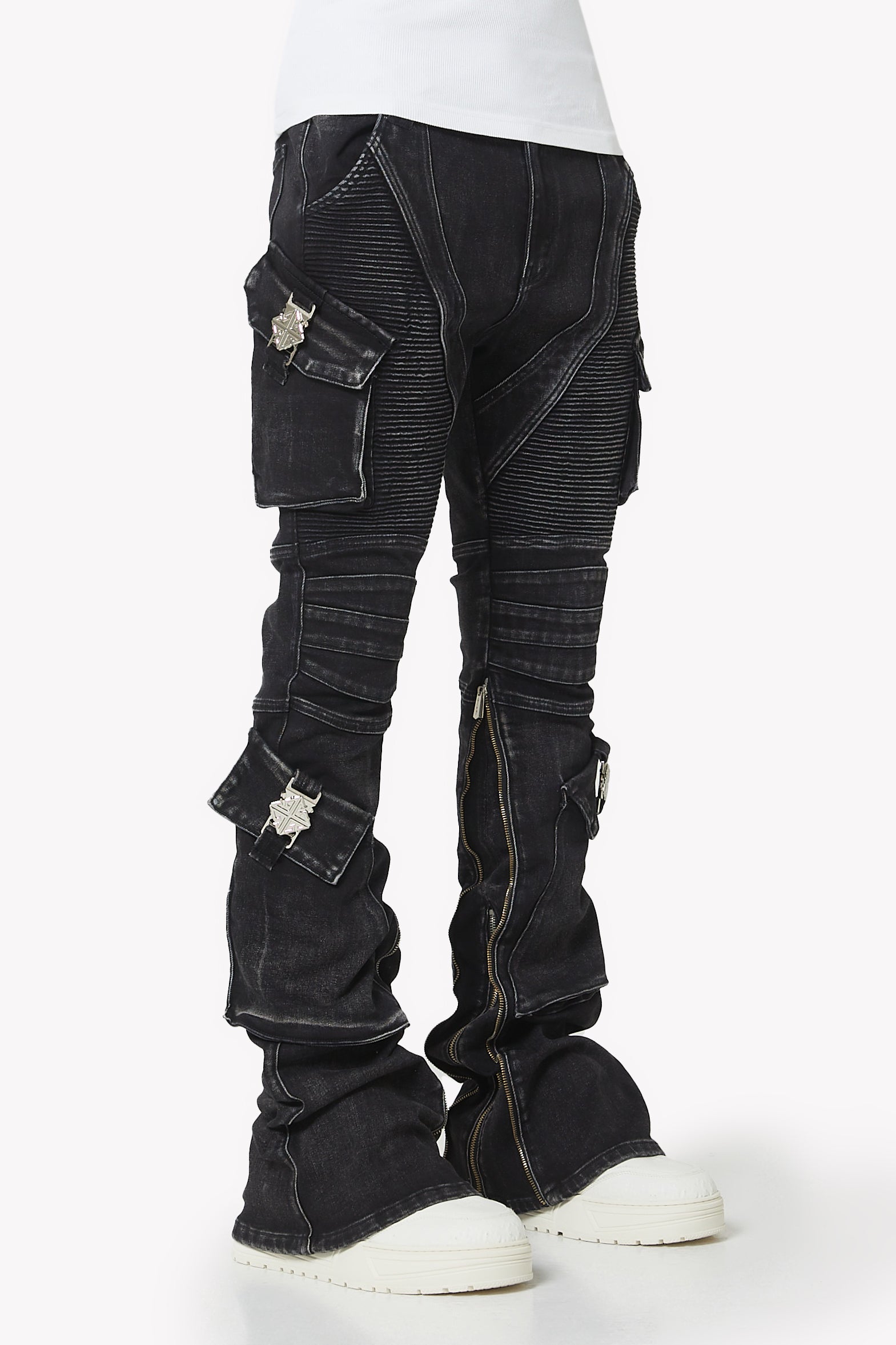 Vintage Black Oblivion Biker Denim – GUAPI CLOTHING FZ-LLC