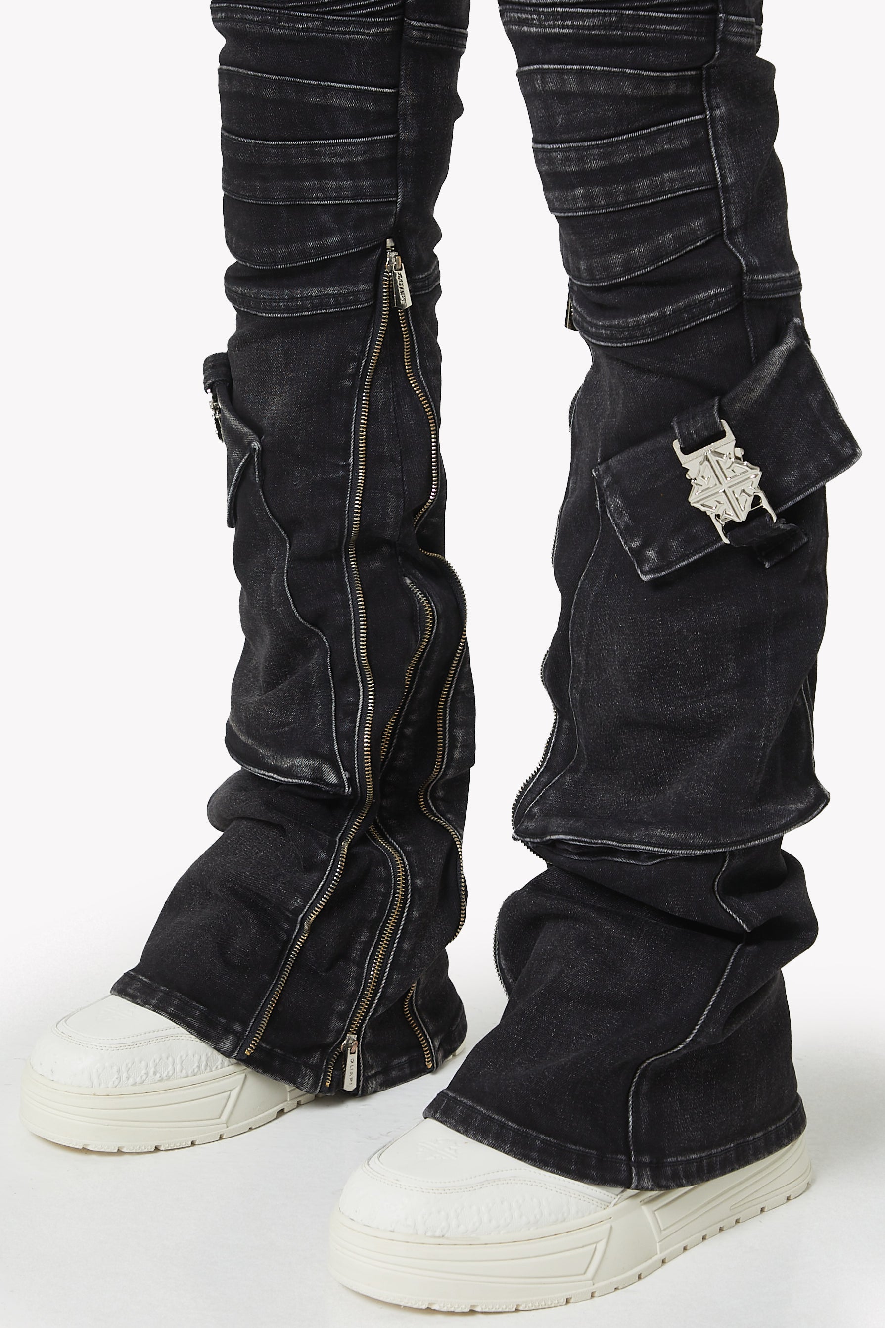 Vintage Black Oblivion Biker Denim – GUAPI CLOTHING FZ-LLC