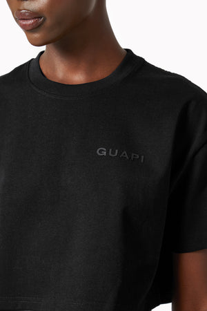 Obsidian Black Cropped Tee