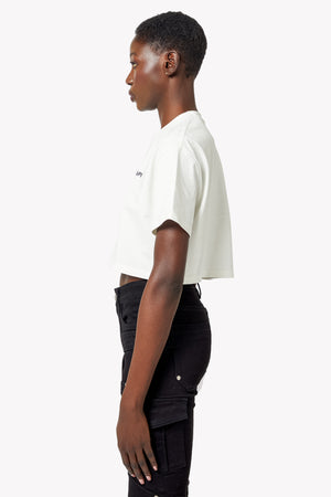 Ghost White Cropped Tee
