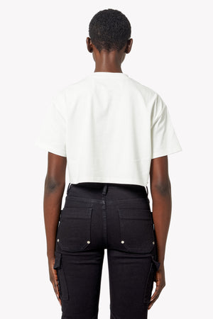 Ghost White Cropped Tee