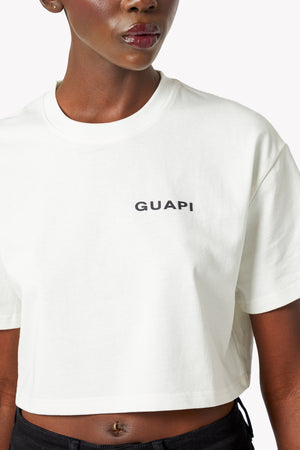 Ghost White Cropped Tee